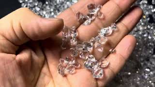 Natural Diamond Quartz Crystals Dts And Clean With Good Sizes 