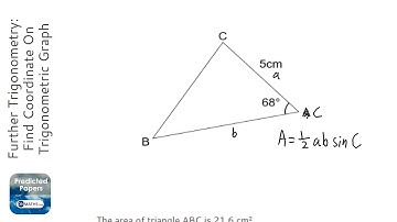 Further Trigonometry: Find Length From Area of Triangle (Grade 7) - OnMaths GCSE Maths Revision