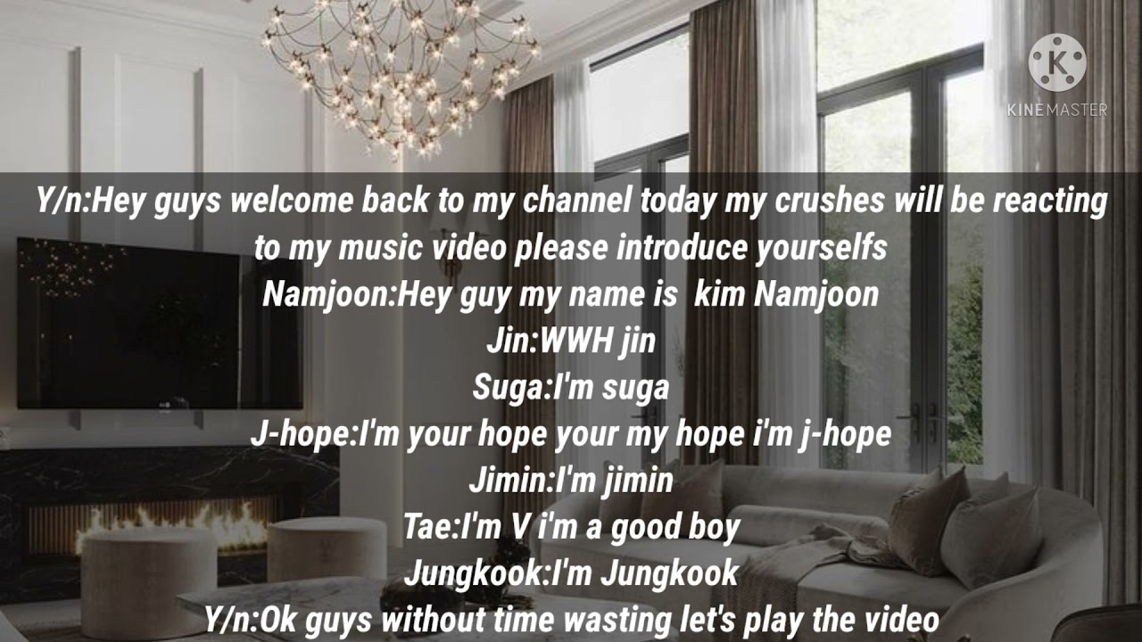 OT7 ff|When your crushes react to you mv|Bts ff