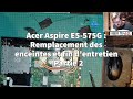 Acer Aspire E5-575G : Remplacement des enceintes et fin d'entretien - Partie 2