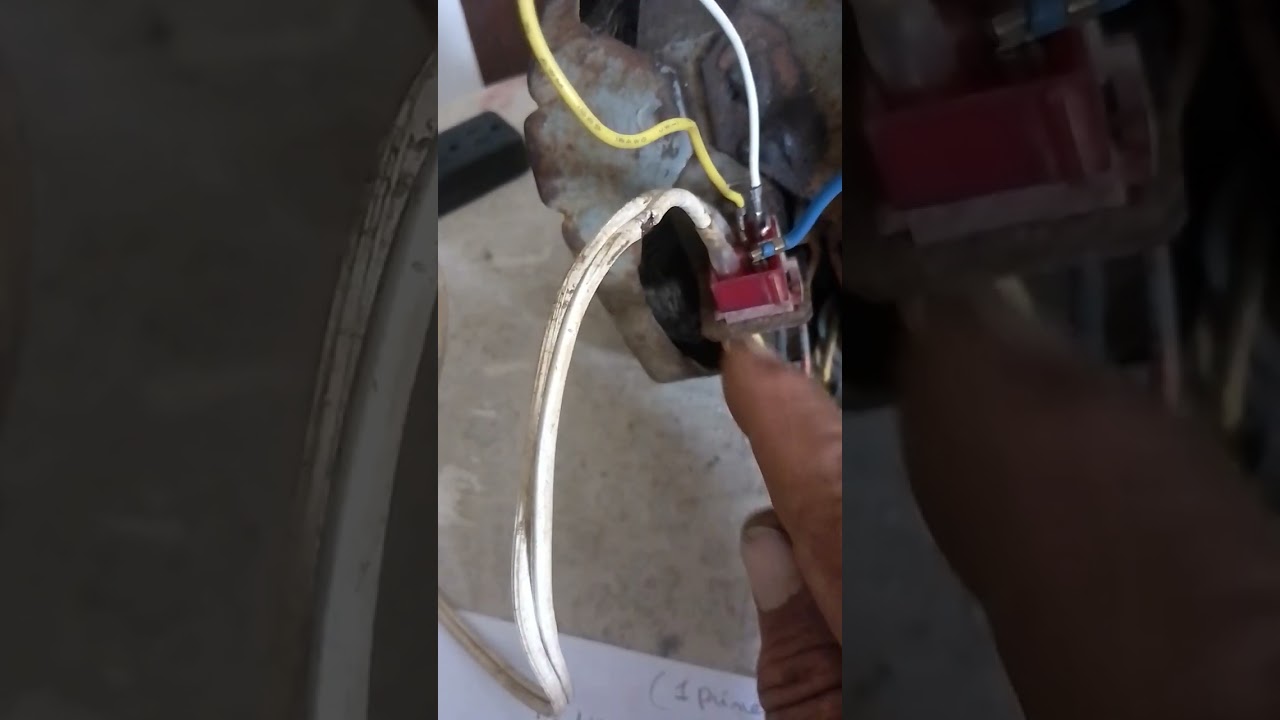 Cómo prender un motor GE modelo viejo que usa relay y no usa capacitor de 5 cables