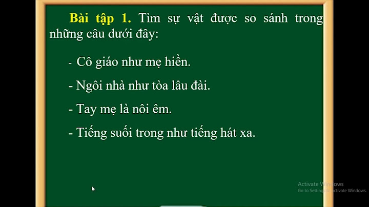 Soạn bài từ chỉ sự vật và so sánh