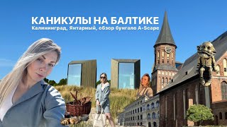 VLOG: Каникулы на Балтике 2023 | Калининград | Янтарный | Обзор бунгало A Scape