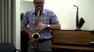 2015 - 2016 TMEA All State Saxophone Etude #2 || James Barger, Saxophone