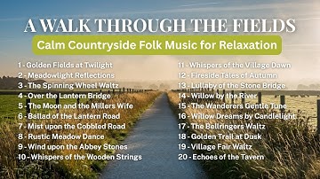 Calm English Countryside Folk Music for Relaxation | A Walk Through the Fields 🌾