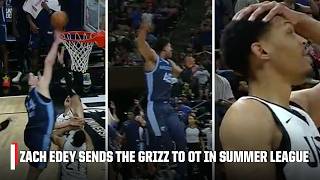 OVERTIME IN THE SUMMER LEAGUE 🔥 Zach Edey hits miraculous tip-in to send it to OT | NBA on ESPN