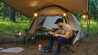 Solo Camping With My Dog . Relaxing Asmr