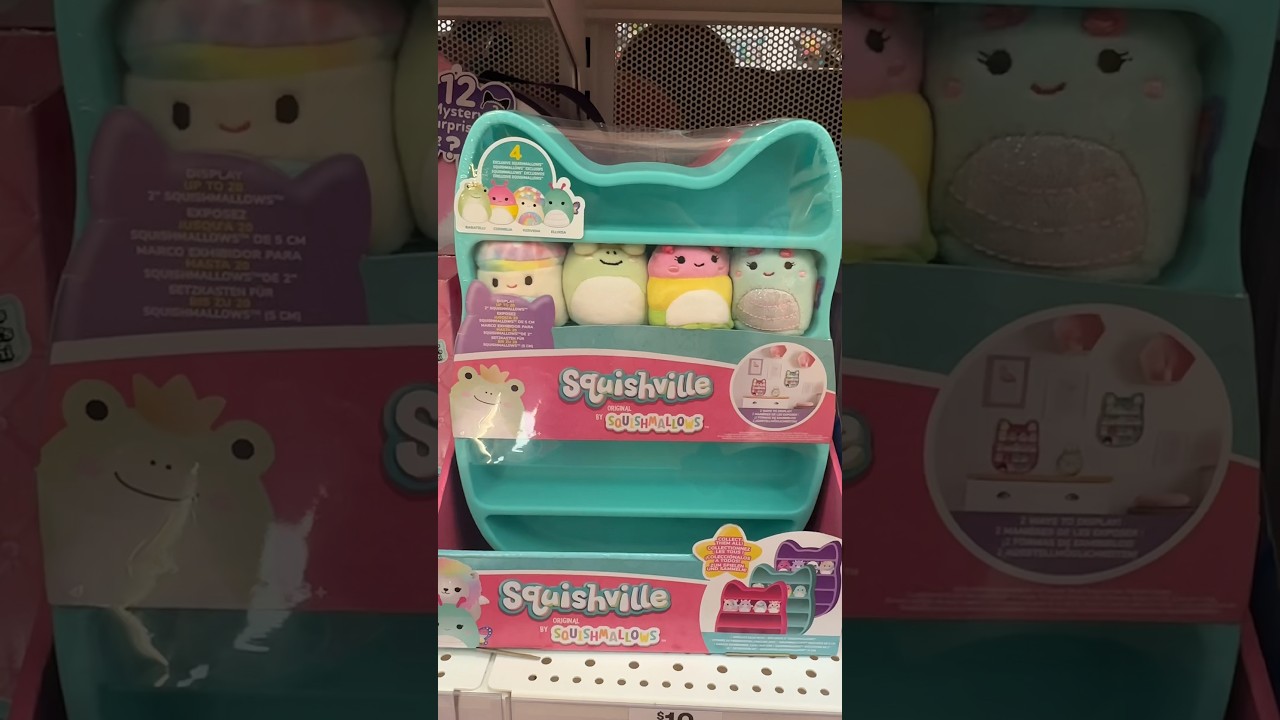 found the squishville display shelves at big w! squishmallow hunting 