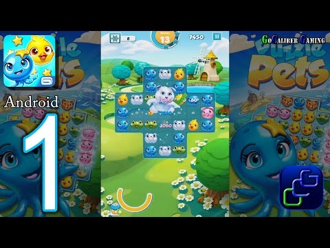 Puzzle Pets Android Walkthrough - Gameplay Part 1 - Stages 1-10