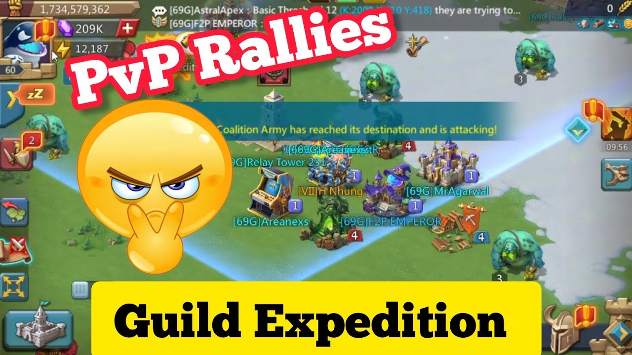 Guild Expedition Zeroing Offline Crazy Rally Traps || Lords Mobile