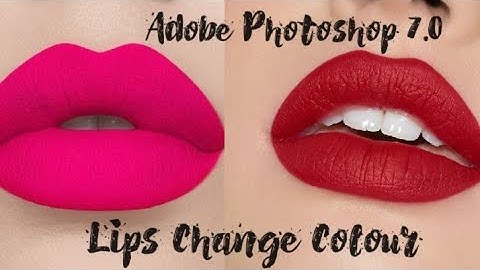 How To Create Realistic Lipstick in Photoshop 7.0 |change lips colour |M.I.T Knowledge ki Nayi Udaan