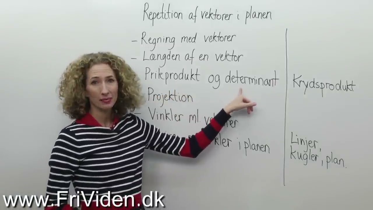 Repetition af vektorer i plan og introduktion til vektorer i rum