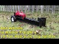 Add Wheels to the Harbor Freight Manual Log Splitter by @Gettin' Junk Done