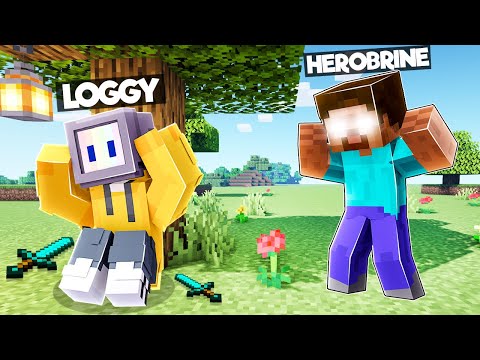CHAPATI BECOMES HEROBRINE TO APRIL FOOL LOGGY | MINECRAFT