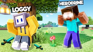 CHAPATI BECOMES HEROBRINE TO APRIL FOOL LOGGY | MINECRAFT