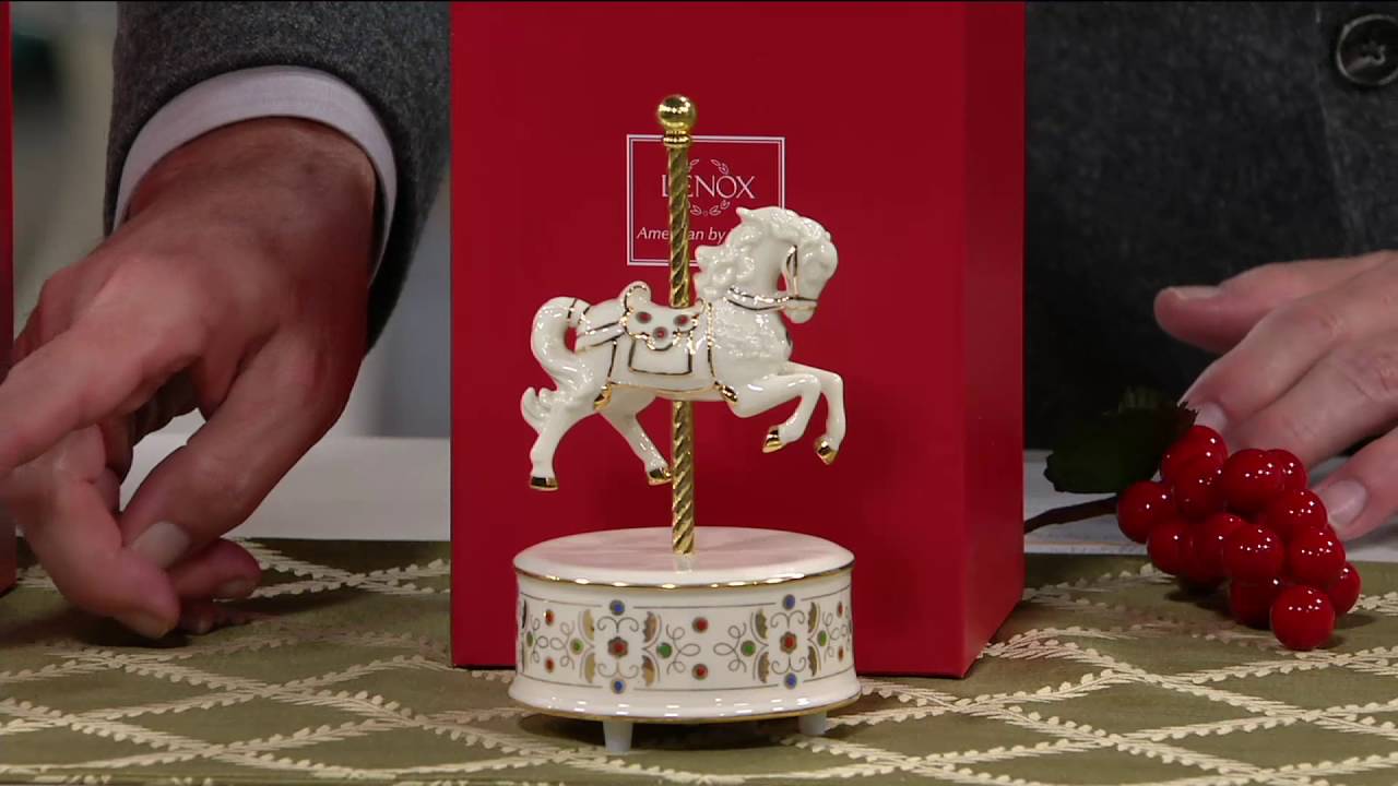 Lenox Porcelain Musical Figurine with Crystals and Gift Box on QVC