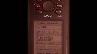 GPS72 - 5: Entering a waypoint manually