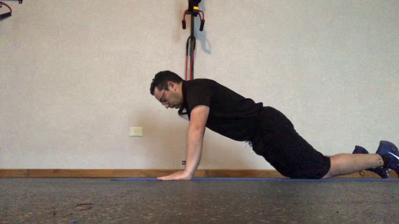 Flexoextensiones de brazos con apoyo de rodilla YouTube