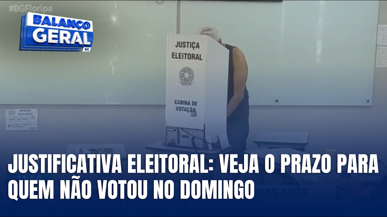 Eleitor que faltou à votação pode justificar ausência em até 60 dias