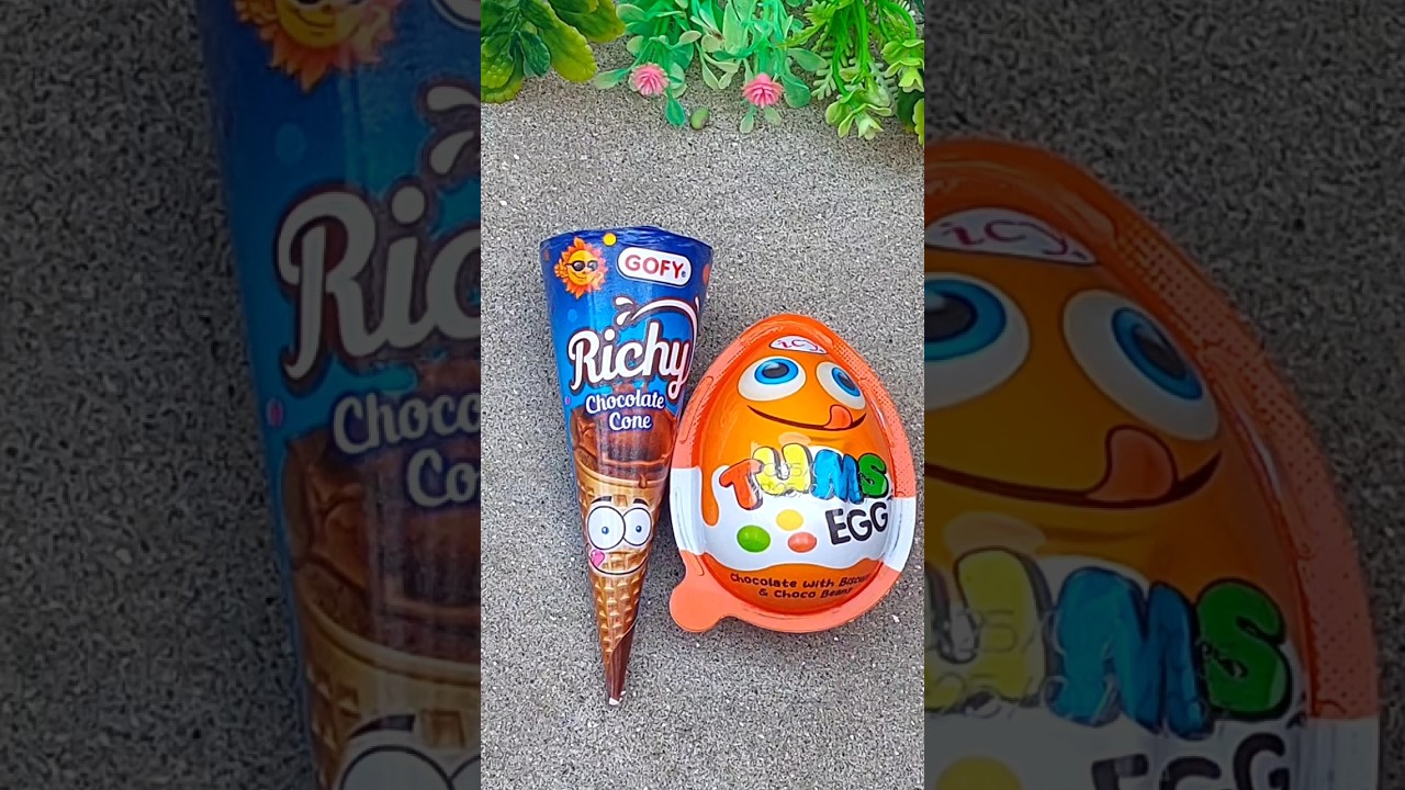 chocolate 🍫 fill surprise cone🍦 unboxing fun!😍😋