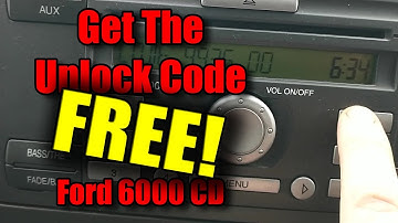 How To Get The Un-code (PIN) For 6000CD Stereo Ford Transit Mk7, Fiesta, Focus, Mondeo or Galaxy