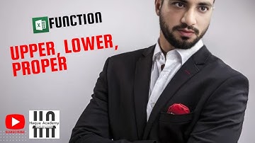 "Mastering Text Case in Excel: UPPER, LOWER, PROPER I Excel Text Functions I Excel Formatting Tips
