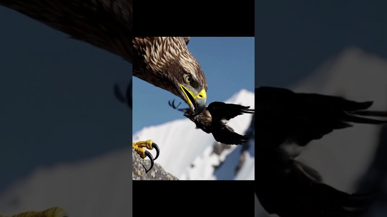  Terrifying Moment Tiny Bird Faces Certain Demise As Eagle Strikes From The Rock Sad Cry
