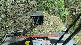 Brush Cutting With Rut Mower