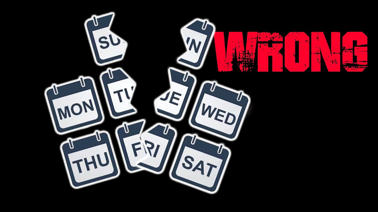 The week was broken. I fixed it.