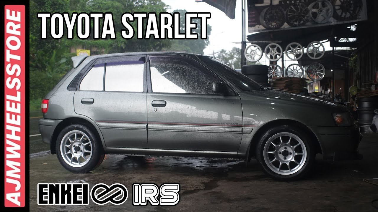 MODIFIKASI TOYOTA STARLET VELG ENKEI IRS // AJMHEELSSTORE - YouTube
