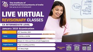 Information Intermediate Paper 5:A&E | Topic: Ch11: Ethics and Terms of Audit...| Session 2 | 18 Dec, 2024 Guide