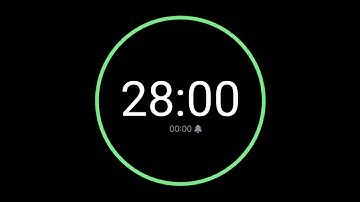 28 Minute Countdown Timer with Alarm / iPhone Timer Style