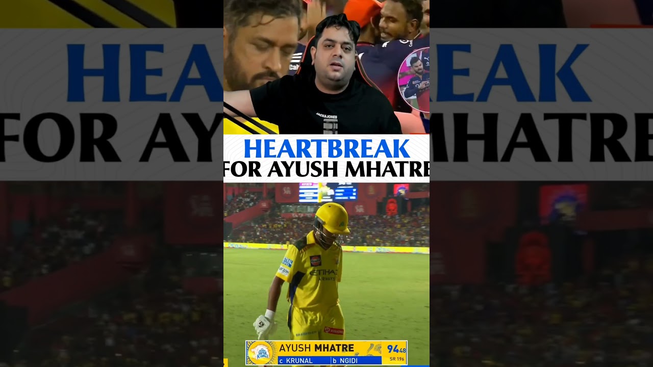 CSK well done ✅Ayush Mhatre 94 runs 🥹