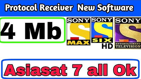 Protocol Receiver 4mb,8mb New latest software updates