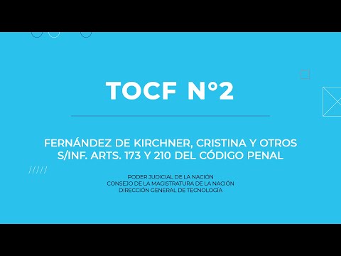 TOCF N°2 - Causa Fernández de Kirchner