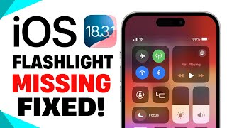 How to Fix Flashlight Missing in Your iPhone Control Center | iOS Flashlight Fix (2025)