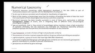 Centrifugation Part 1 - Numerical Taxonomy 1