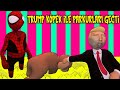 Trump Köpeğe Bindi Parkurları Geçti | Human Fall Flat