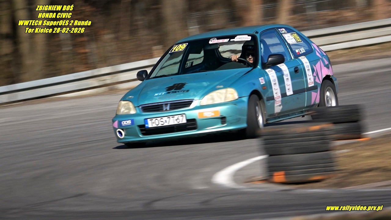 ZBIGNIEW BOŚ - HONDA CIVIC - WWTECH SuperOES 2 Runda Tor Kielce 28-02-2026