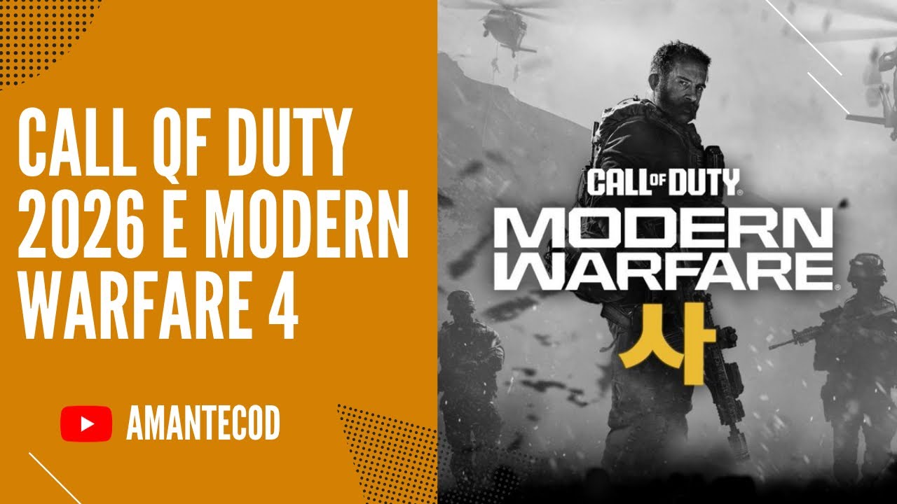 MODERN WARFARE 4 SAR IL COD 2026 YouTube 