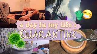 a day in my life ; quarantine editon 🦠⛓ *reality*