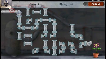 PLUMBER 2 LEVEL 1 SOLVED 3 STARS (LEVEL PACK 1)