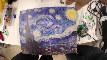 art is moving... @adafruit #CircuitPython #CodeWithMu ... made with #CRICKIT #adafruit