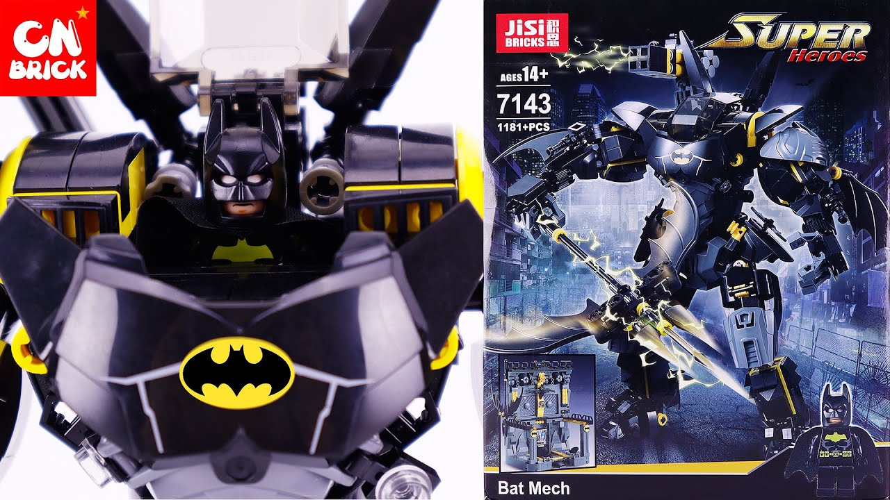 LEGO BATMAN MECH 1181 PCS (SPEED BUILD) SETS  JISI BRICKS 7143 Unofficial lego lego videos