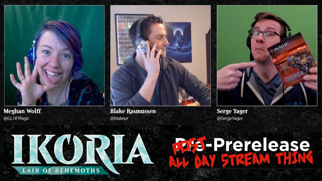 Blake Rasmussen Ikoria: Lair of Behemoths Post-PreRelease with Serge, Blake Rasmussen ...