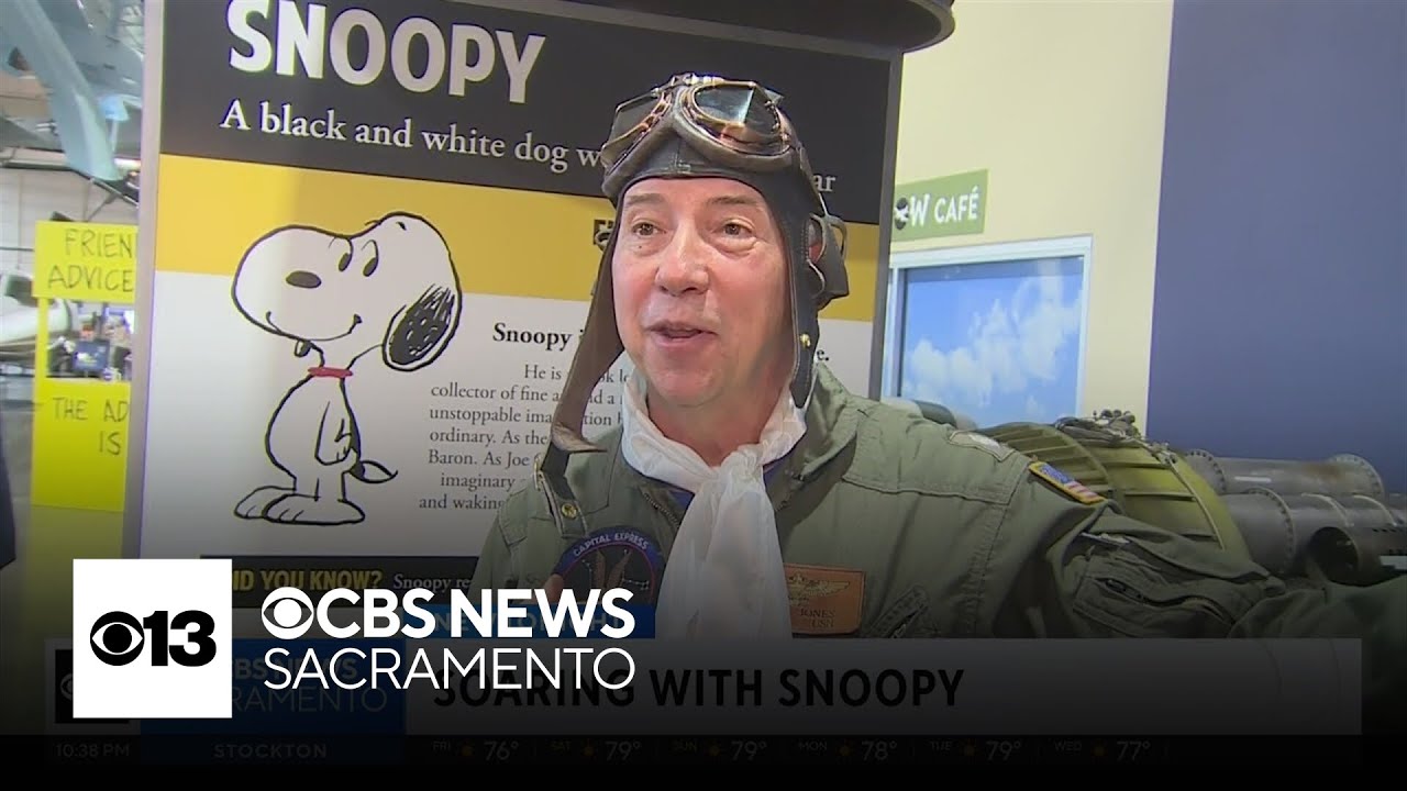 Snoopy part of Sacramento aerospace museum exhibit aimed at inspiring young aviation enthusiasts