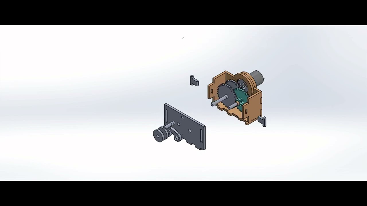 Custom Compact Gearbox Design Using Arylic Sheet