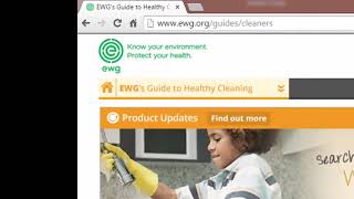 Ewg Guide To Healthy Cleaning Website Tour