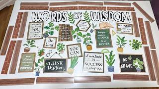 Plant Themed Inspirational Bulletin Board Set for Teachers | Review