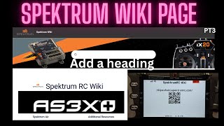SPEKTRUM RC WIKI PAGE AS3X SAFE PROGRAMMING HELP PT 3